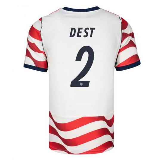 USA 2026 FIFA World Cup Soccer White Jersey Set ( Have Shorts ) Sergino Dest #2
